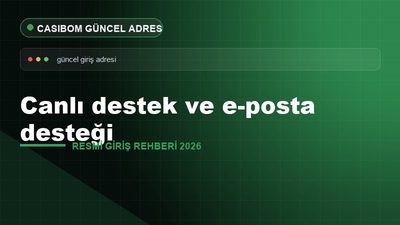 Casibom Canlı Destek ve E-posta Farkı – Casibom Resmi Giriş