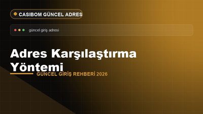 Casibom Adres Karşılaştırma Yöntemi – Casibom Güncel Giriş