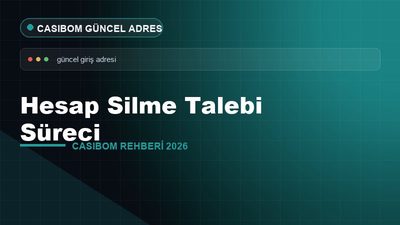 Casibom Hesap Silme Talebi Süreci – Casibom Güncel Adres