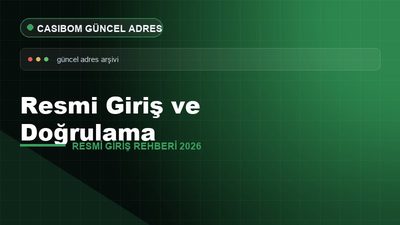 Resmi Giriş ve Doğrulama