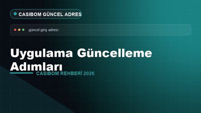 Casibom Uygulama Güncelleme Adımları – Casibom Güncel Adres