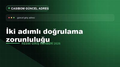 Casibom İki Adımlı Doğrulama Kuralı – Casibom Resmi Giriş