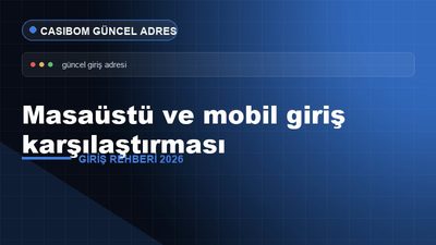 Casibom Masaüstü Mobil Giriş Farkları – Casibom Giriş 2026