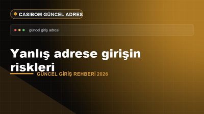 Casibom Yanlış Adres Giriş Riskleri – Casibom Güncel Giriş